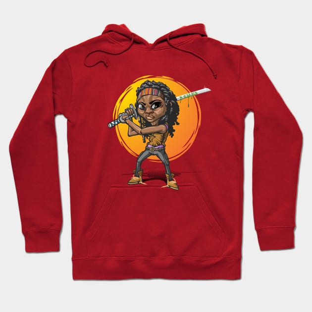 Michonne cartoon Hoodie by Patrol